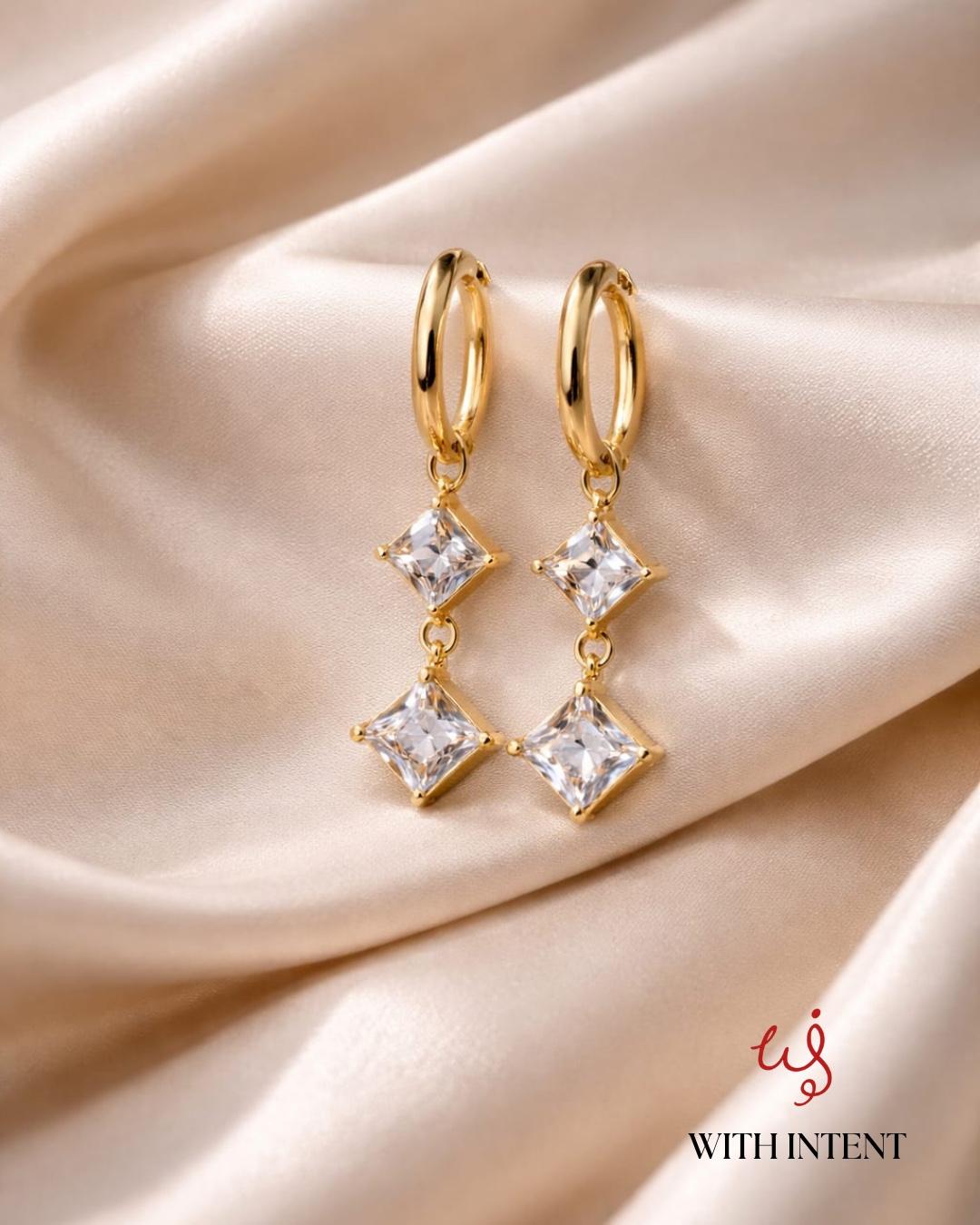 Radiant Duo Drop Earrings