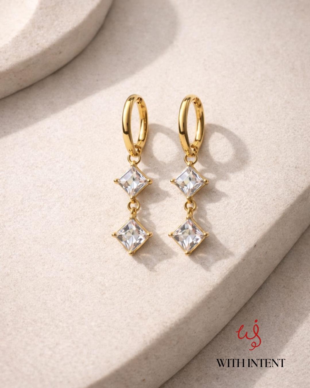 Radiant Duo Drop Earrings - Image 3