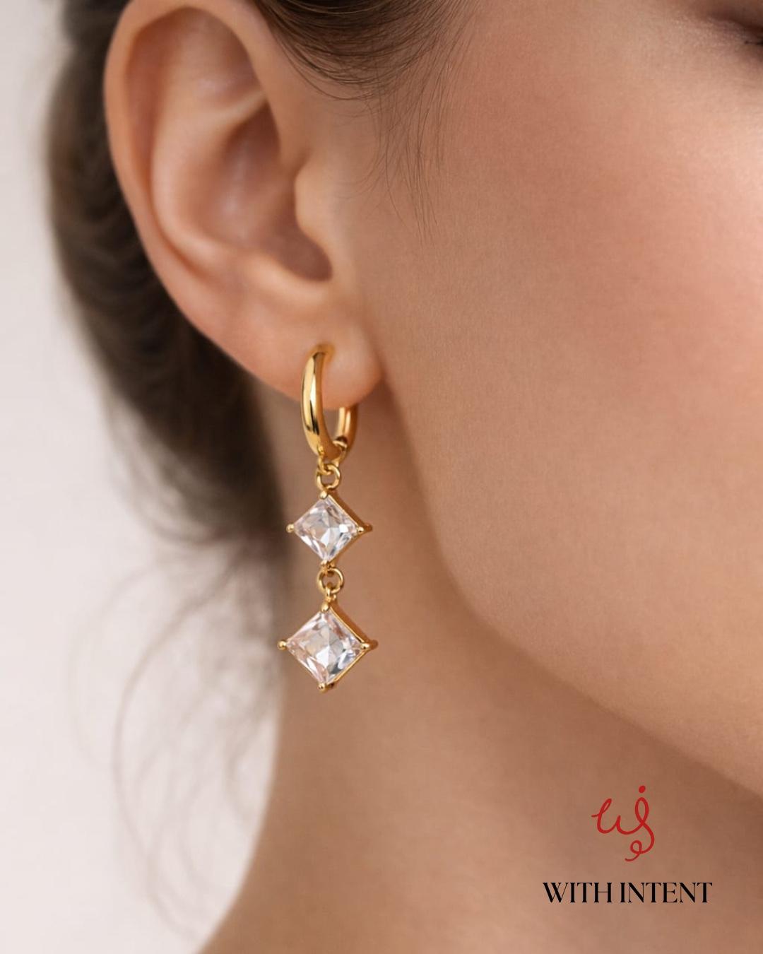 Radiant Duo Drop Earrings