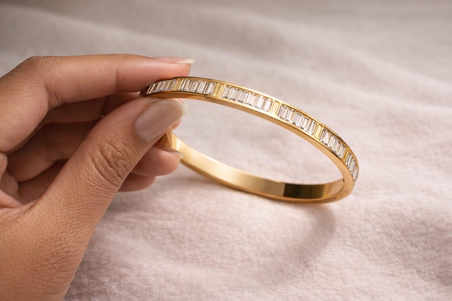 The Aurelia Baguette Bangle - Image 4