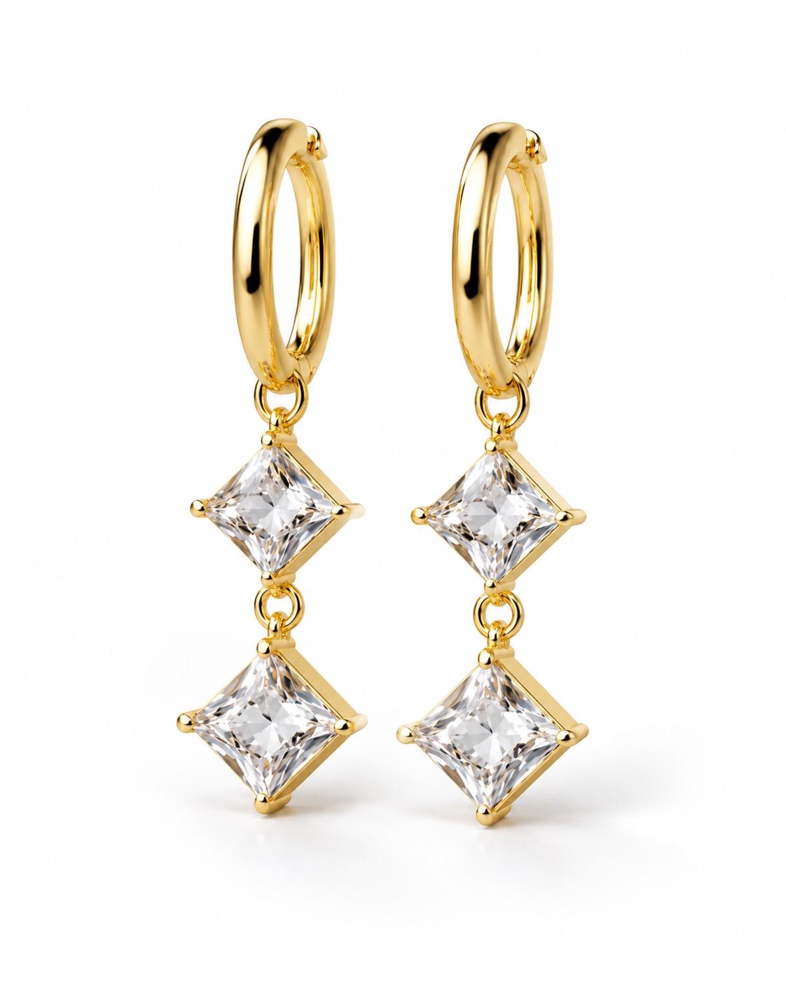 Radiant Duo Drop Earrings